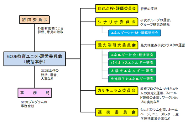 図1　本プログラムの運営体制